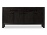 Zamba Four Door Two Drawer Acacia Wood Sideboard in Jaguar - Ornate Home