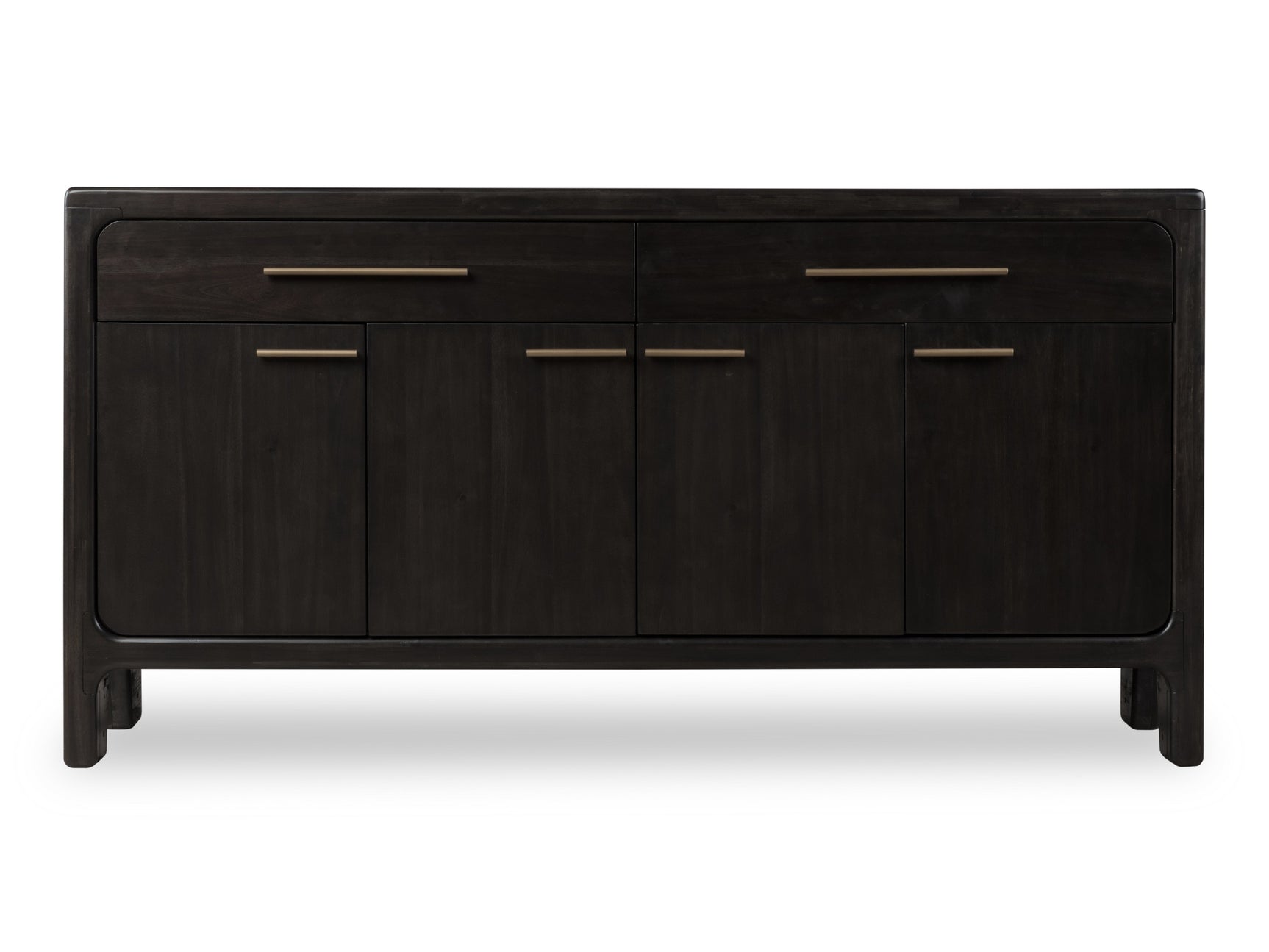 Zamba Four Door Two Drawer Acacia Wood Sideboard in Jaguar - Ornate Home