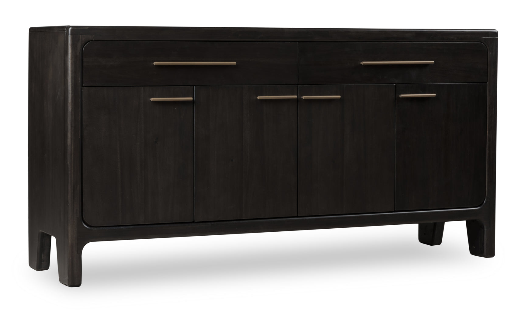 Zamba Four Door Two Drawer Acacia Wood Sideboard in Jaguar - Ornate Home