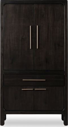 Zamba Jaguar Four Door One Drawer Acacia Bar Cabinet - Ornate Home