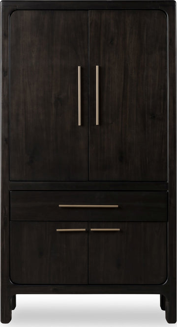 Zamba Jaguar Four Door One Drawer Acacia Bar Cabinet - Ornate Home