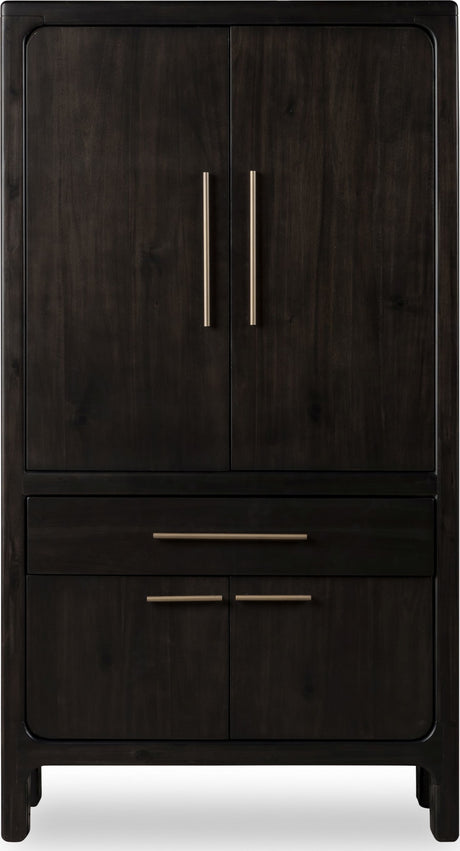 Zamba Jaguar Four Door One Drawer Acacia Bar Cabinet - Ornate Home