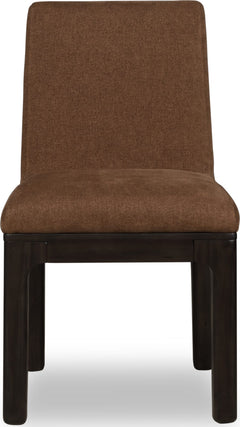 Zamba Pineapple/Jaguar Chenille Upholstered Acacia Wood Dining Chair (Set of 2) - Ornate Home