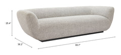 Zambet Pewter Gray Sofa - Ornate Home