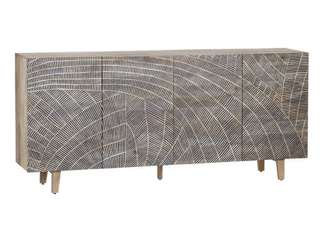Zambia Brown Four-Door Sideboard - Ornate Home