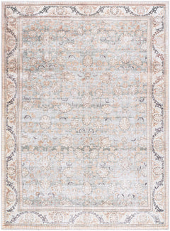 Zamir Vintage Flat Pile Washable Rug - Ornate Home