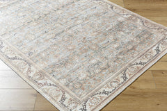 Zamir Vintage Flat Pile Washable Rug - Ornate Home