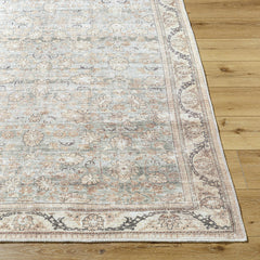 Zamir Vintage Flat Pile Washable Rug - Ornate Home