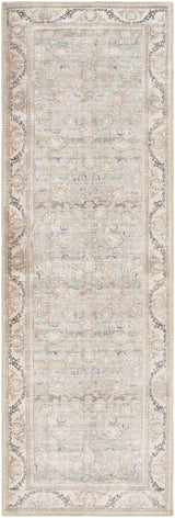 Zamir Vintage Flat Pile Washable Rug - Ornate Home