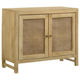 Zamora Natural 2-door Accent Cabinet - Ornate Home