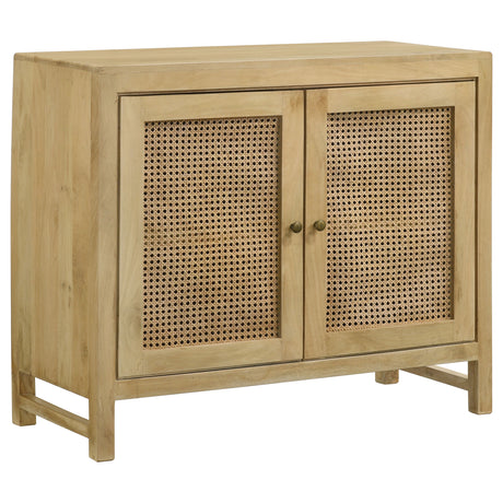 Zamora Natural 2-door Accent Cabinet - Ornate Home