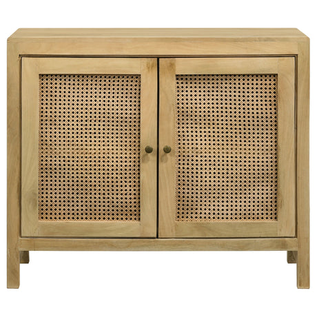 Zamora Natural 2-door Accent Cabinet - Ornate Home