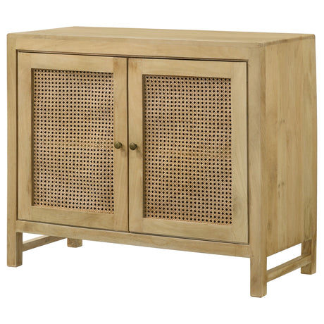 Zamora Natural 2-door Accent Cabinet - Ornate Home