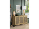 Zamora Natural 3-door Accent Cabinet - Ornate Home