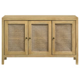 Zamora Natural 3-door Accent Cabinet - Ornate Home