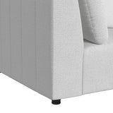 Zandara Olefin Beige 7-Piece Modular Outdoor Conversation Set with Pillows - Ornate Home