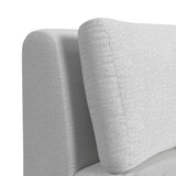 Zandara Olefin Beige Outdoor Modular Armless Chair - Ornate Home