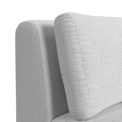 Zandara Olefin Beige Outdoor Modular Armless Chair - Ornate Home