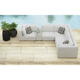 Zandara Olefin Beige Outdoor Modular Console with Speaker and Cooler - Ornate Home