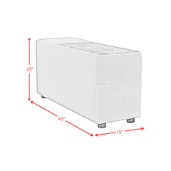 Zandara Olefin Beige Outdoor Modular Console with Speaker and Cooler - Ornate Home