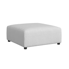 Zandara Olefin Beige Outdoor Modular Ottoman - Ornate Home
