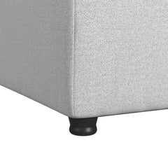 Zandara Olefin Beige Outdoor Modular Ottoman - Ornate Home