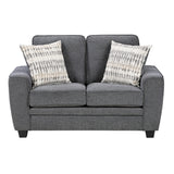 Zander Gray Loveseat - Ornate Home
