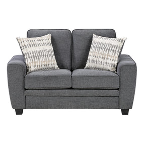 Zander Gray Loveseat - Ornate Home