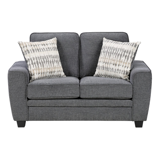 Zander Gray Loveseat - Ornate Home