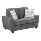 Zander Gray Loveseat - Ornate Home