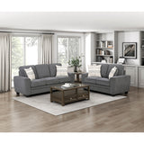 Zander Gray Loveseat - Ornate Home