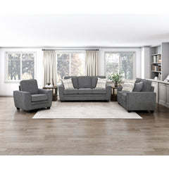 Zander Gray Loveseat - Ornate Home