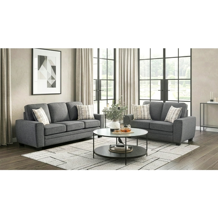 Zander Gray Loveseat - Ornate Home
