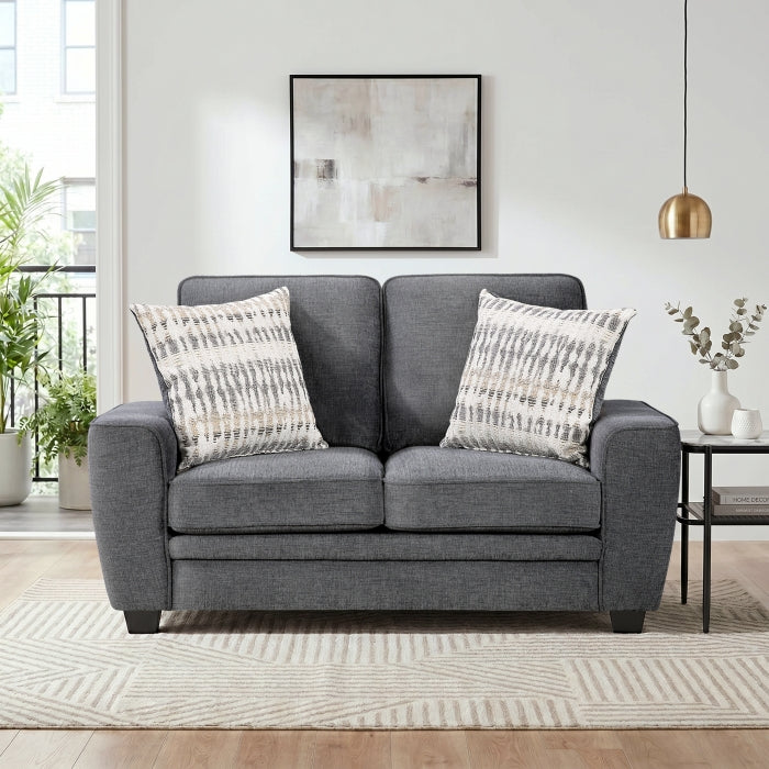Zander Gray Loveseat - Ornate Home