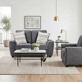 Zander Gray Loveseat - Ornate Home