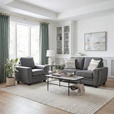 Zander Gray Loveseat - Ornate Home