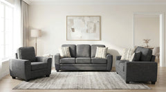 Zander Gray Loveseat - Ornate Home