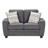 Zander Gray Loveseat - Ornate Home