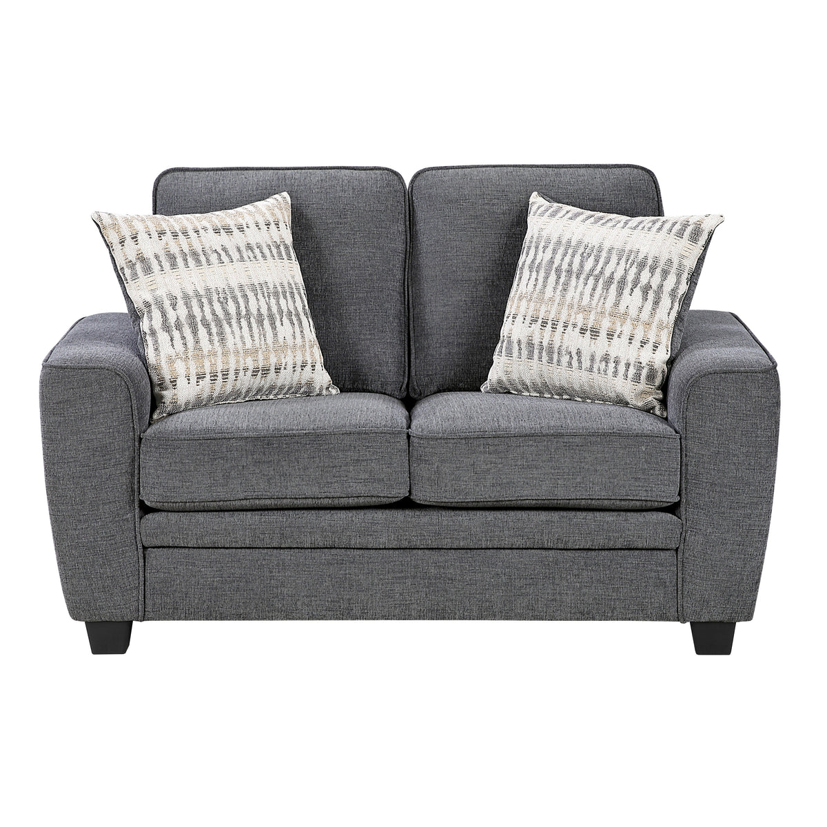 Zander Gray Loveseat - Ornate Home