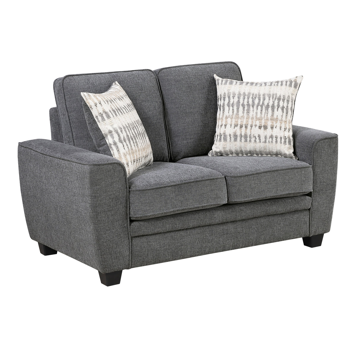 Zander Gray Loveseat - Ornate Home