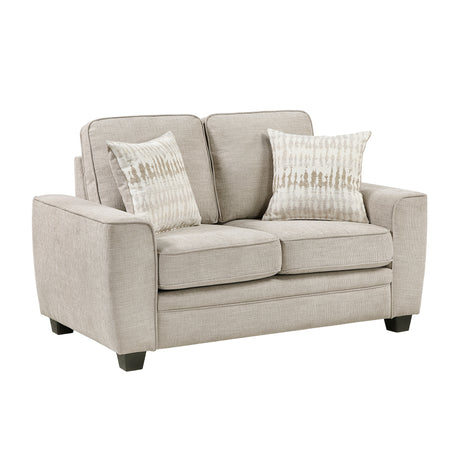 Zander Taupe Loveseat - Ornate Home