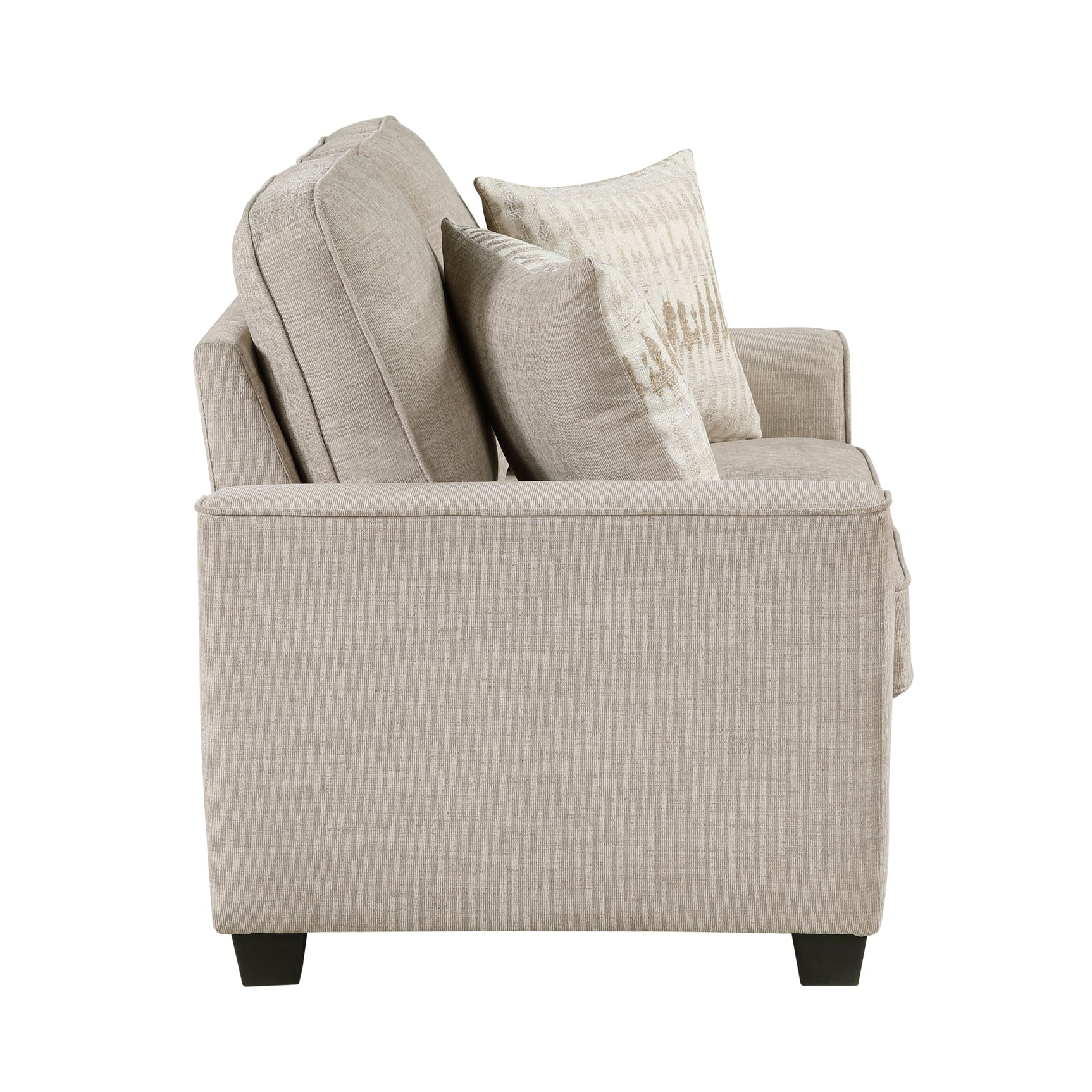 Zander Taupe Loveseat - Ornate Home
