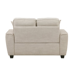 Zander Taupe Loveseat - Ornate Home