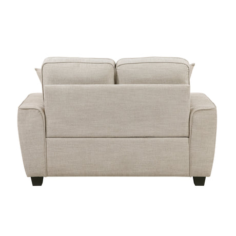 Zander Taupe Loveseat - Ornate Home