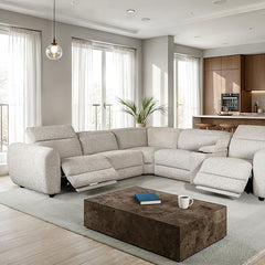 Zander Taupe Power Sectional - Ornate Home