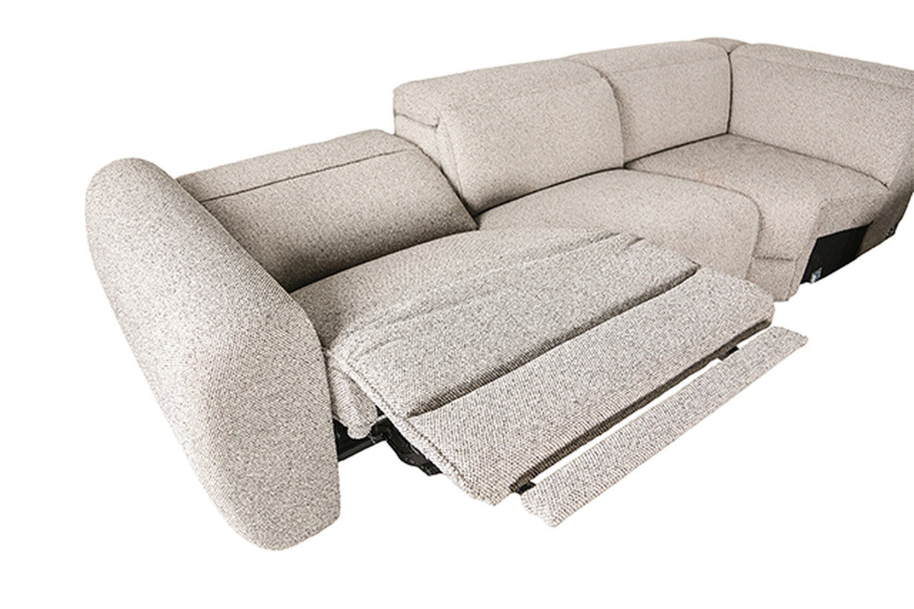 Zander Taupe Power Sectional - Ornate Home