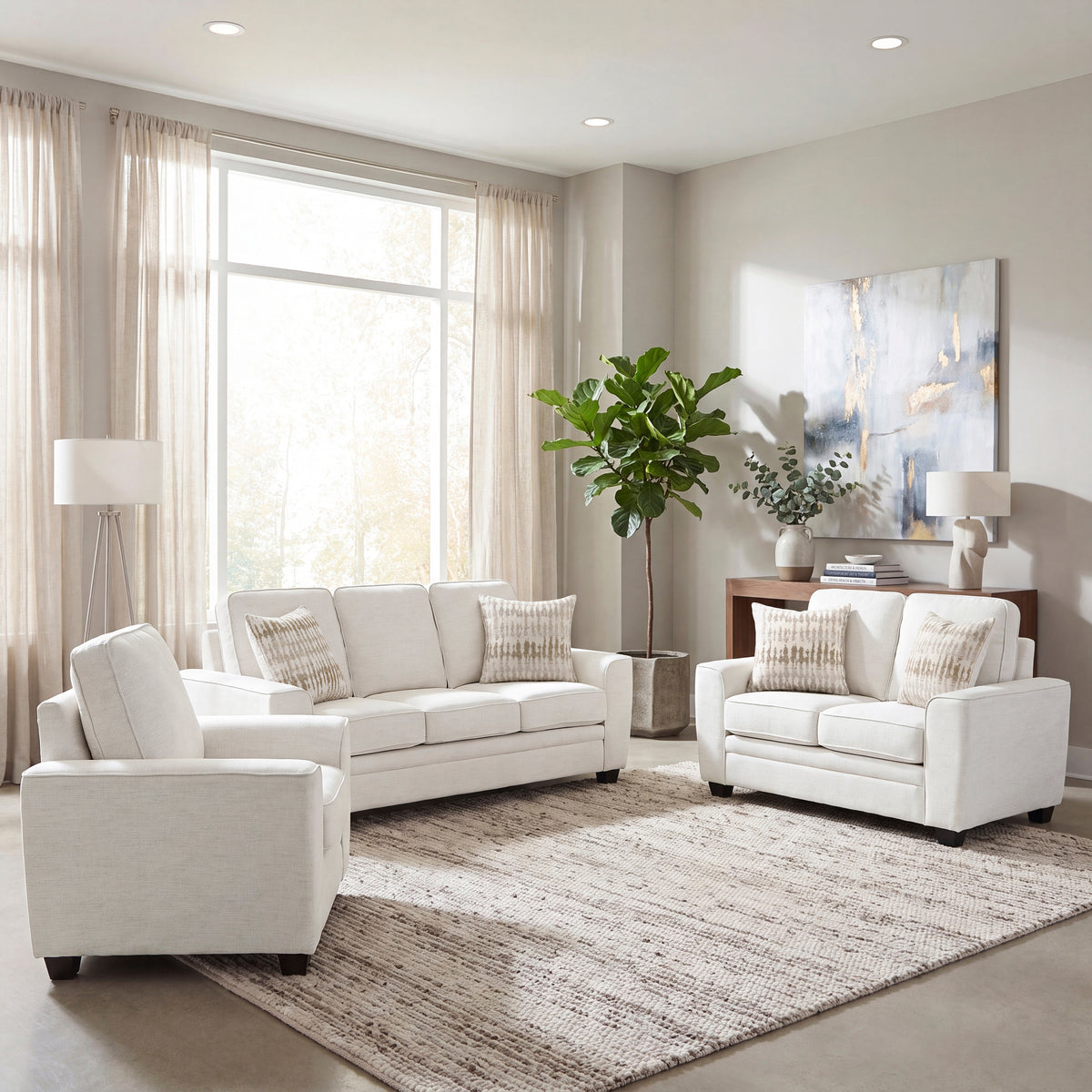 Zander White Chair - Ornate Home