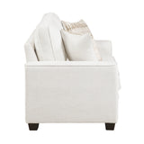 Zander White Loveseat - Ornate Home
