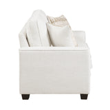 Zander White Loveseat - Ornate Home