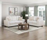 Zander White Loveseat - Ornate Home